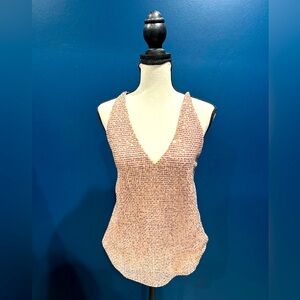 Express full sequence spaghetti strap top